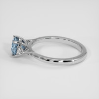 1.38 Ct. Blue Sapphire Ring, 18K White Gold 4