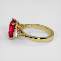 3.01 Ct. Ruby Ring, 10K Yellow Gold 4
