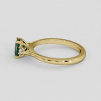 0.84 Ct. Green Sapphire Ring, 10K Yellow Gold 4