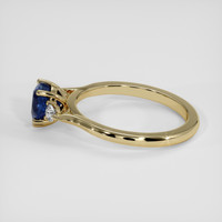 1.33 Ct. Blue Sapphire Ring, 14K Yellow Gold 4