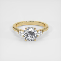 2.08 Ct. White Sapphire Ring, 14K Yellow Gold 1