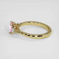 1.24 Ct. Pink Sapphire Ring, 14K Yellow Gold 4