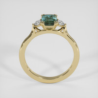 2.05 Ct. Greenish Blue Sapphire Ring, 14K Yellow Gold 3
