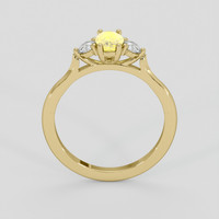 0.81 Ct. Yellow Sapphire Ring, 14K Yellow Gold 3