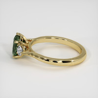 1.62 Ct. Green Sapphire Ring, 18K Yellow Gold 4