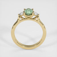 1.45 Ct. Green Sapphire Ring, 18K Yellow Gold 3