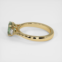 1.45 Ct. Green Sapphire Ring, 18K Yellow Gold 4