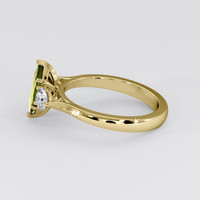 1.07 Ct. Green Sapphire Ring, 18K Yellow Gold 4