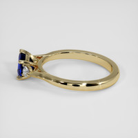 1.05 Ct. Blue Sapphire Ring, 18K Yellow Gold 4