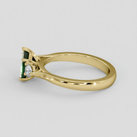 1.16 Ct. Bluish Green Sapphire Ring, 18K Yellow Gold 4