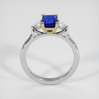 1.64 Ct. Blue Sapphire Ring, 18K Yellow & White 3