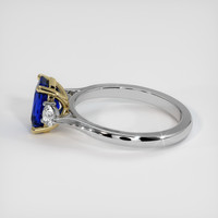 1.64 Ct. Blue Sapphire Ring, 18K Yellow & White 4