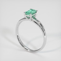 0.68 Ct. Emerald Ring, Platinum 950 2