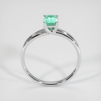 0.68 Ct. Emerald Ring, Platinum 950 3