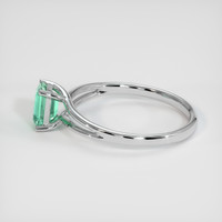 0.68 Ct. Emerald Ring, Platinum 950 4