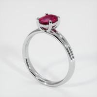 0.99 Ct. Ruby Ring, Platinum 950 2