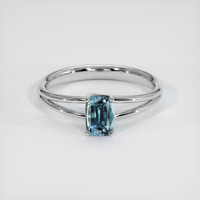 0.85 Ct. Sapphire Ring, Platinum 950 1