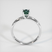 0.65 Ct. Bluish Green Sapphire Ring, 10K White Gold 3