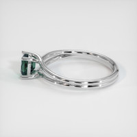 0.65 Ct. Bluish Green Sapphire Ring, 10K White Gold 4