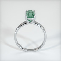 2.29 Ct. Bluish Green Sapphire Ring, 10K White Gold 3