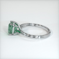 2.29 Ct. Bluish Green Sapphire Ring, 10K White Gold 4
