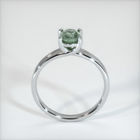 1.20 Ct. Green Sapphire Ring, 10K White Gold 3