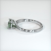 1.20 Ct. Green Sapphire Ring, 10K White Gold 4