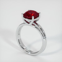 3.36 Ct. Ruby Ring, 14K White Gold 2