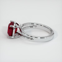 3.36 Ct. Ruby Ring, 14K White Gold 4