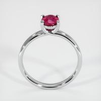 0.99 Ct. Ruby Ring, 14K White Gold 3