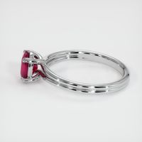 0.99 Ct. Ruby Ring, 14K White Gold 4