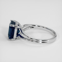 3.80 Ct. Blue Sapphire Ring, 14K White Gold 4