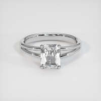 1.53 Ct. White Sapphire Ring, 14K White Gold 1