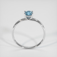 0.64 Ct. Sapphire Ring, 14K White Gold 3