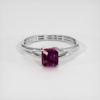 1.02 Ct. Purple Sapphire Ring, 14K White Gold 1