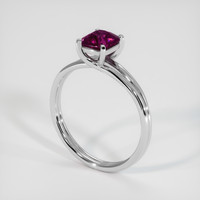 1.02 Ct. Purple Sapphire Ring, 14K White Gold 2