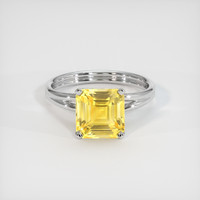 3.17 Ct. Sapphire Ring, 14K White Gold 1