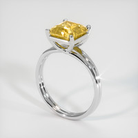 3.17 Ct. Sapphire Ring, 14K White Gold 2