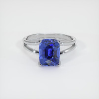 4.52 Ct. Sapphire Ring, 18K White Gold 1