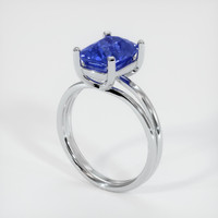 4.52 Ct. Sapphire Ring, 18K White Gold 2