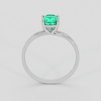 0.76 Ct. Emerald Ring, 18K White Gold 3