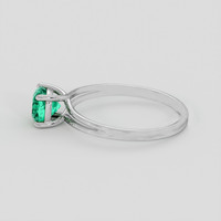 0.76 Ct. Emerald Ring, 18K White Gold 4