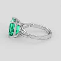 2.96 Ct. Emerald Ring, 18K White Gold 4