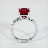 3.36 Ct. Ruby Ring, 18K White Gold 3