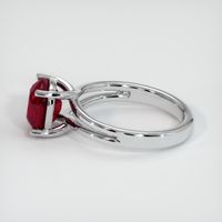 3.36 Ct. Ruby Ring, 18K White Gold 4