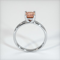0.97 Ct. Orangish Brown Sapphire Ring, 18K White Gold 3