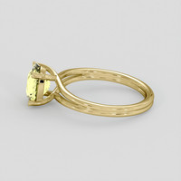 2.00 Ct. Yellow Sapphire Ring, 10K Yellow Gold 4