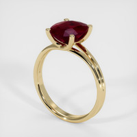 Solitaire Ruby Ring 3.02 Ct., 14K Yellow Gold Preview