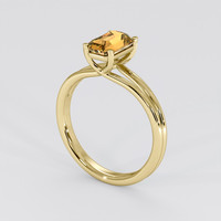 1.36 Ct. Yellowish Brown Sapphire Ring, 14K Yellow Gold 2