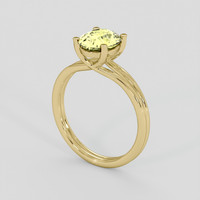 2.00 Ct. Yellow Sapphire Ring, 14K Yellow Gold 2
